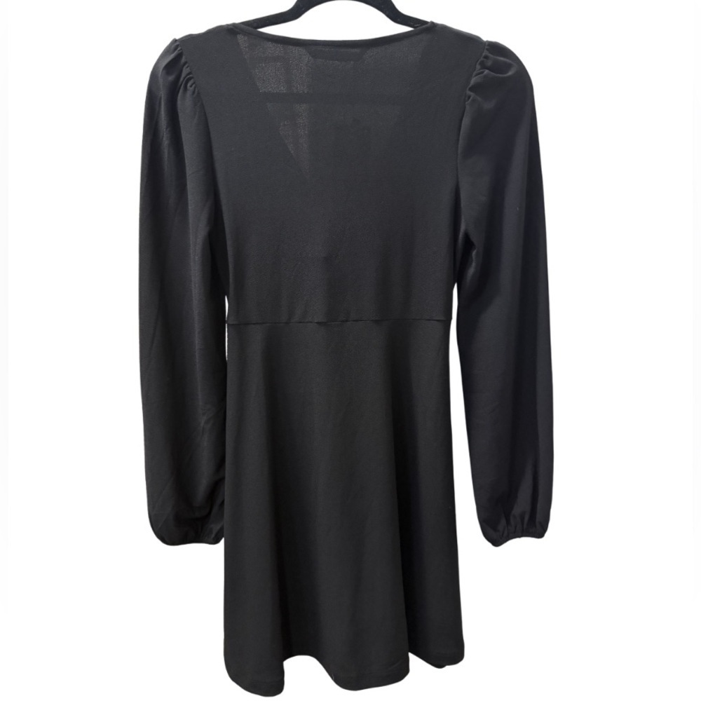 MANGO NEW Black Dress With Knot Detail Size Small - Picture 5 of 7